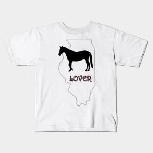 Illinois Horse Lover Gifts Kids T-Shirt